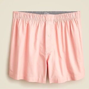 J crew pale coral Boxer short in garment-dyed Broken-in organic cotton oxford